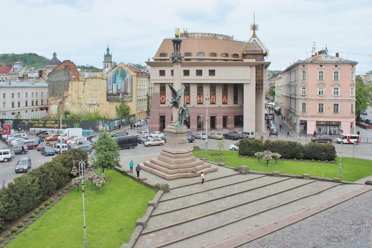 Квартира В Центрі Львова Вулиця Міцкевича 5, Простора З Гарним Видом На Місто Eksteriør bilde